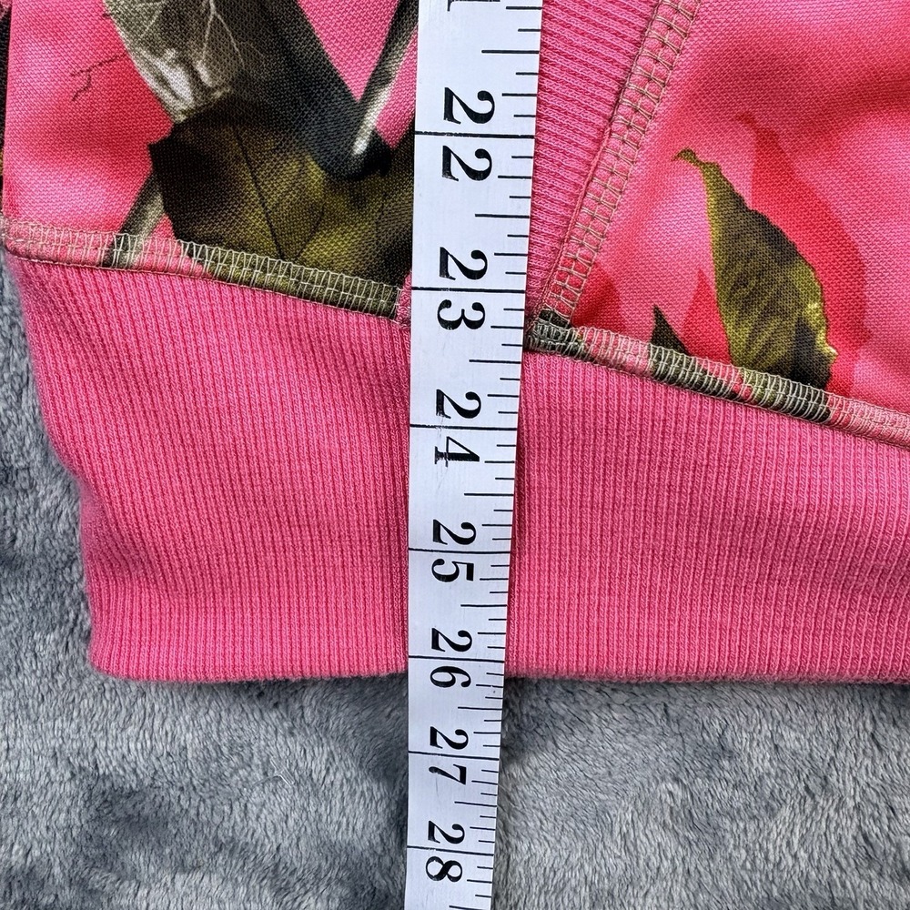 Realtree Girl Hoodie Pink Camo‎ Full Zip Girls Size M Outdoor Hunting Style - Picture 11 of 14